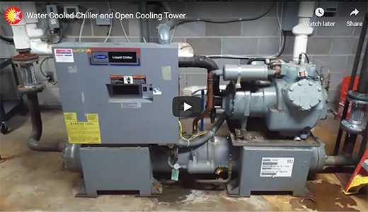 Water Cooled Chiller and Open Cooling Tower